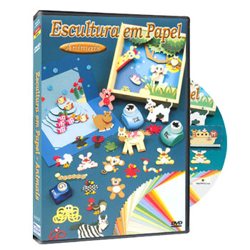 DVD ESCULTURA EM PAPEL - ANIMAIS 